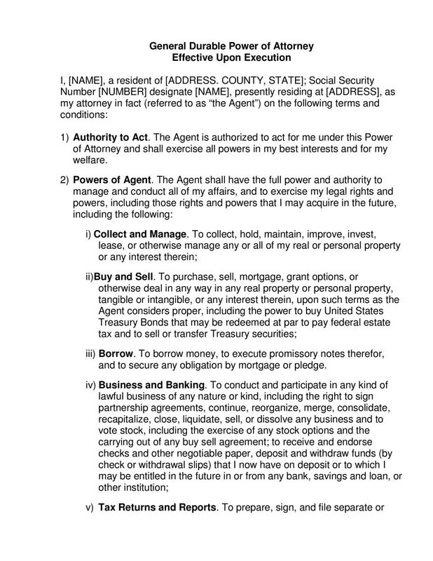 When is a General Power of Attorney Useful?